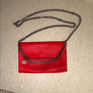 Stella McCartney Red purse with Chain Strap